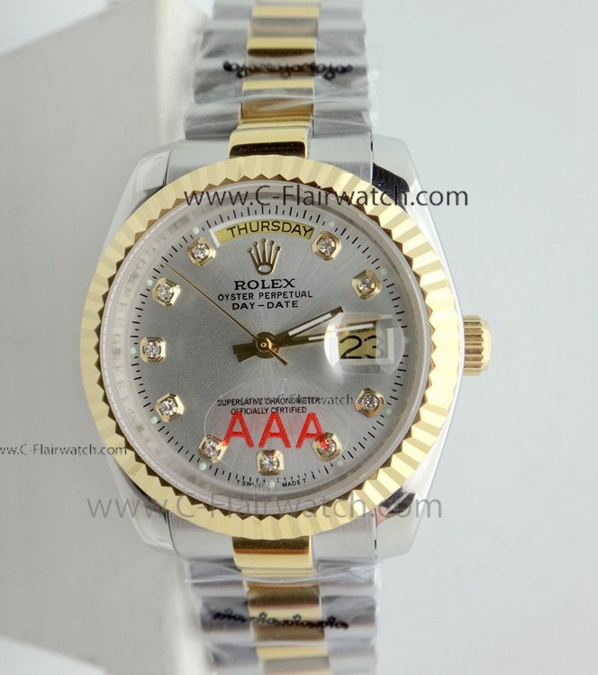Fake Rolex Presidential Two Tone Day-Date 36mm Watch